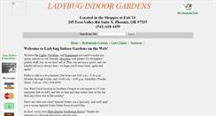 Desktop Screenshot of ladybugindoorgardens.com